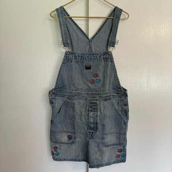 Junior's Denim Shortalls Size 11/12 - Picture 1 of 6